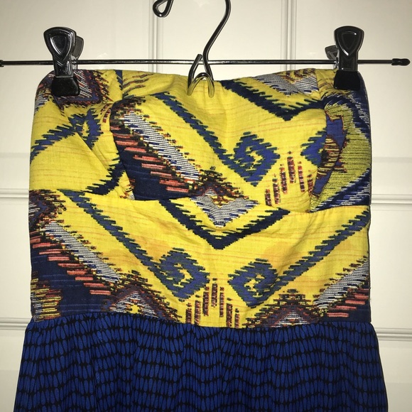 Strapless Maxi Dress with Slits - Picture 2 of 8